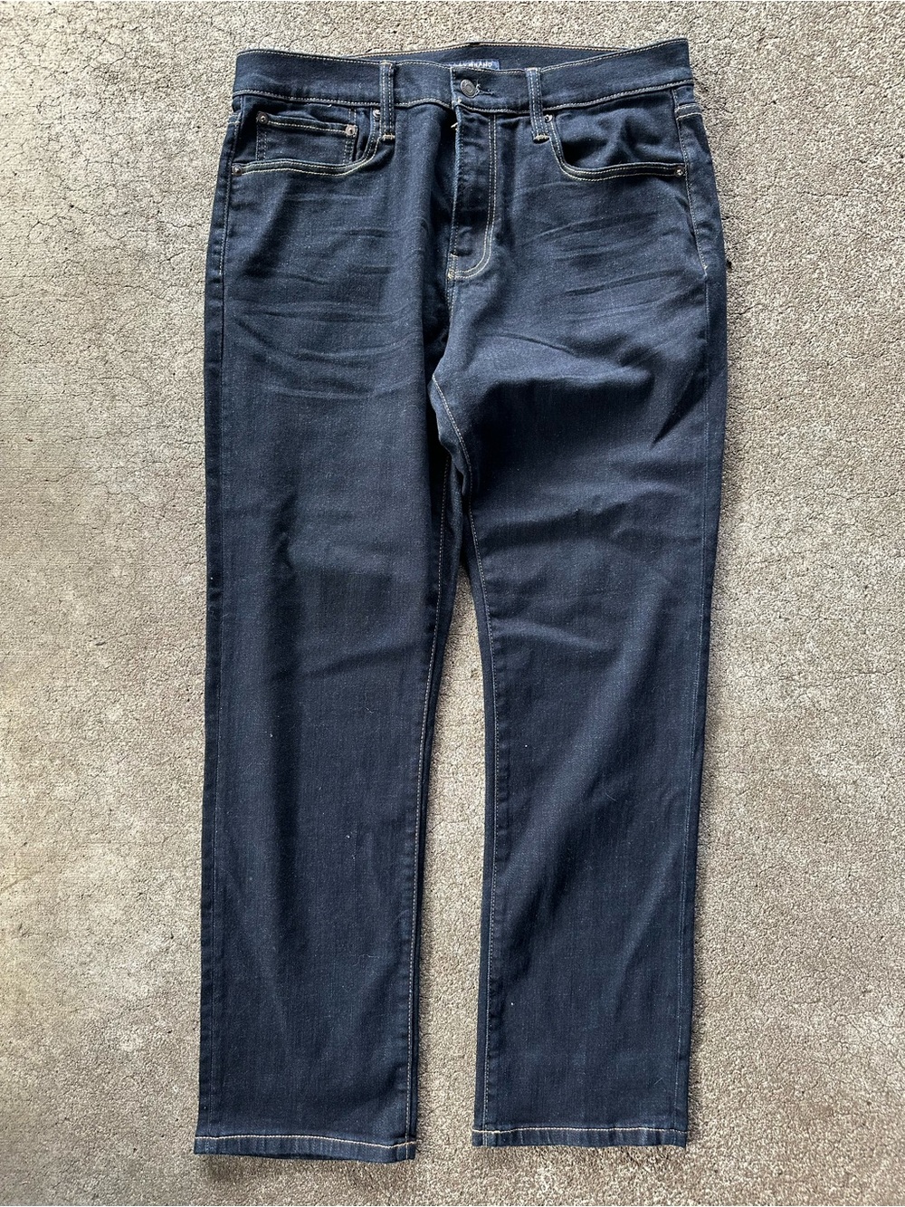 Lucky Brand Dark Blue Straight-Leg Jeans